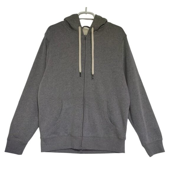 Goodfellow & Co men's grey zip-up hooded jacket, size L, soft and cosy lining. - Picture 1 of 7